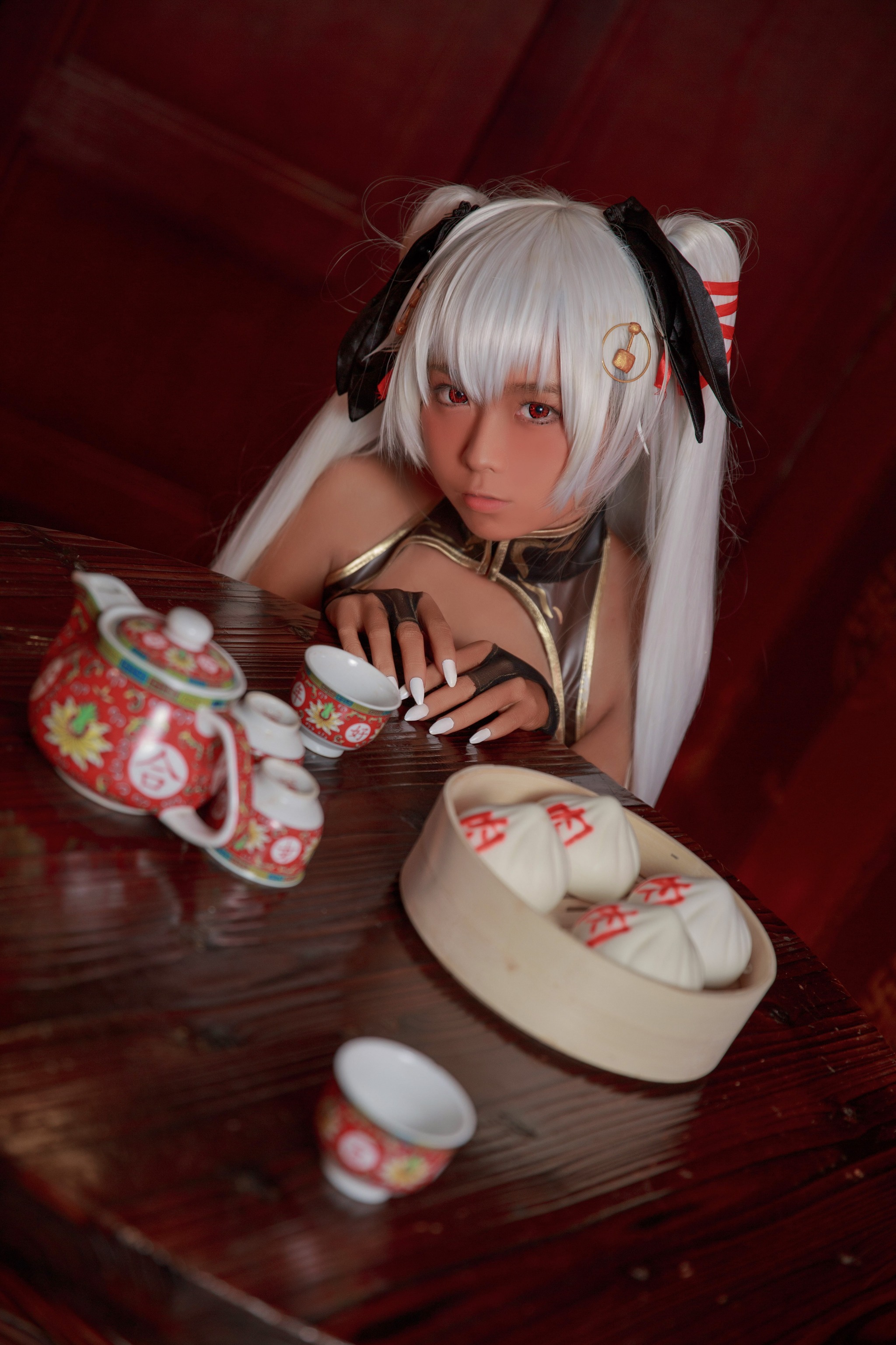 图片[1]-G44不会受伤 – NO.024 褐色旗袍娘 [18P]-XikXak